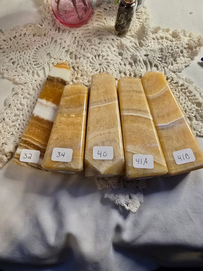 Orange Calcite Towers