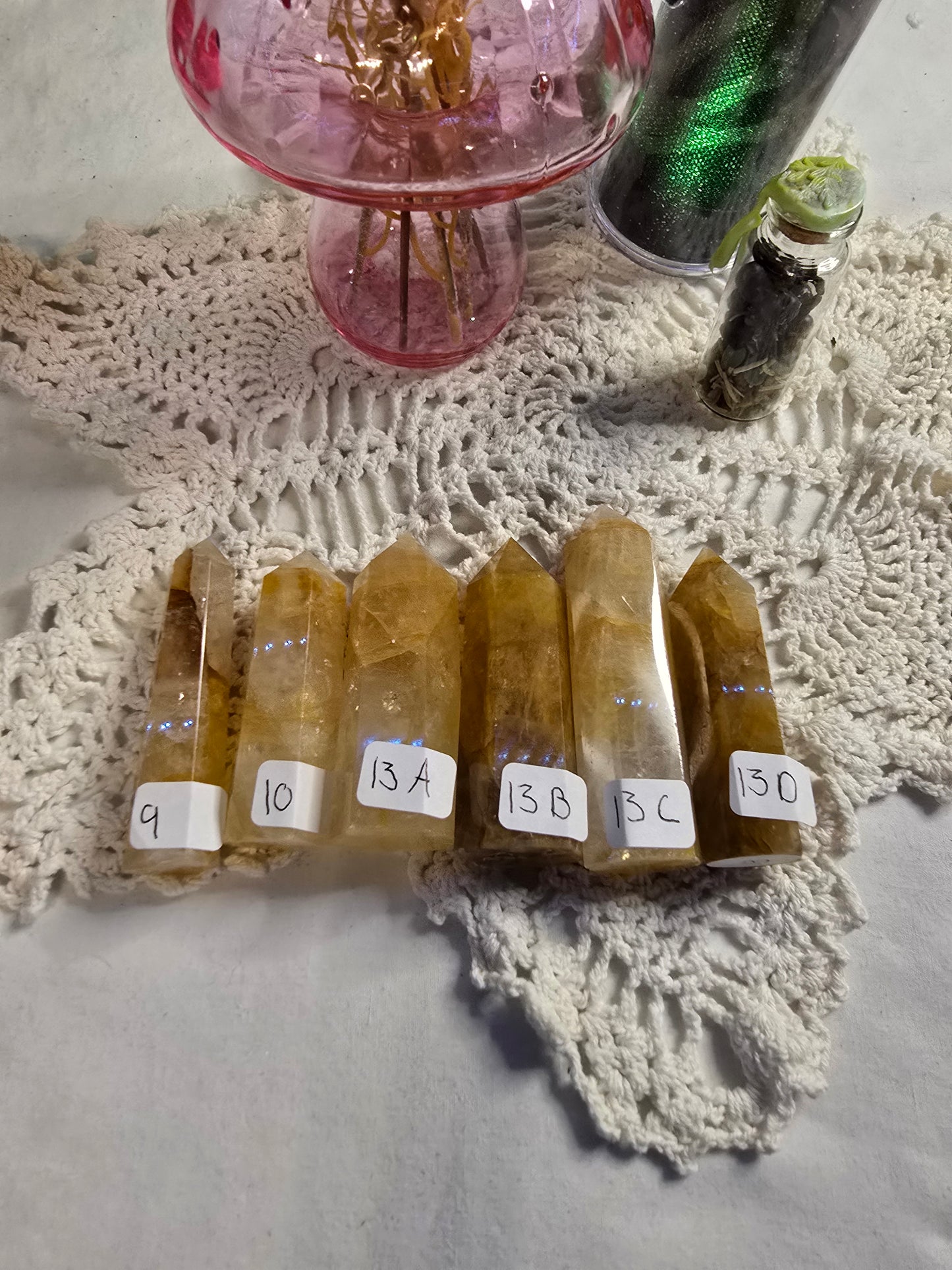 Golden Healer Quartz Towers