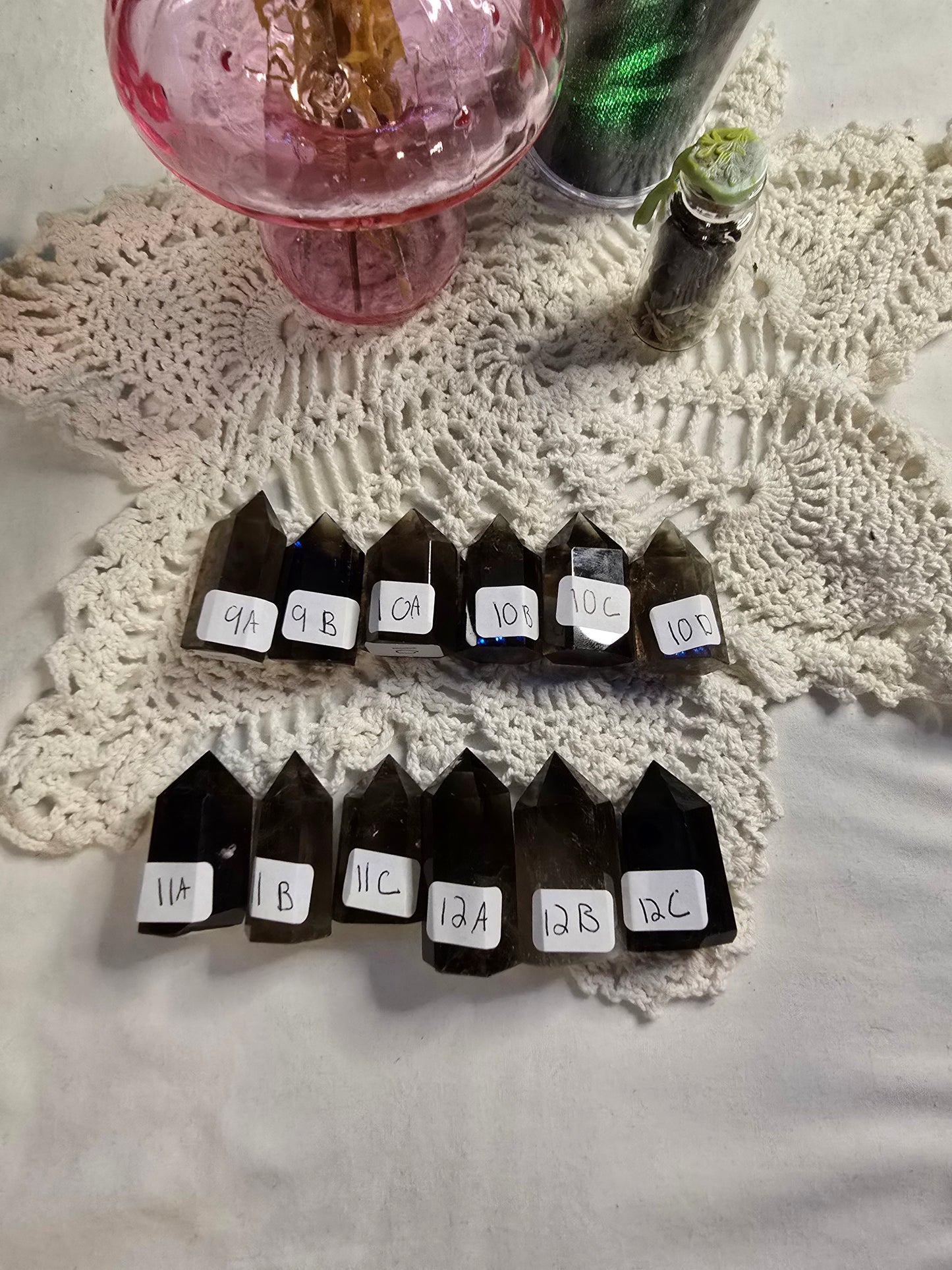 Smokey Quartz Towers