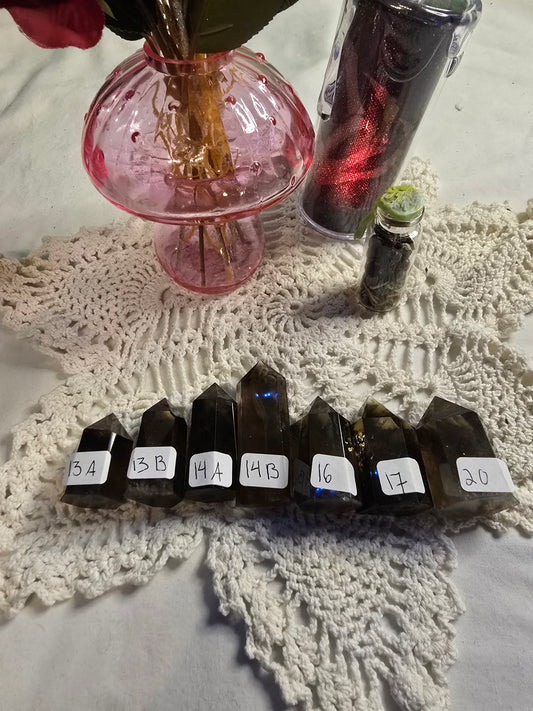Smokey Quartz Towers