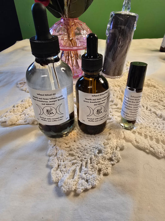 Hearth and Home Crystal Infused Ritual Oil