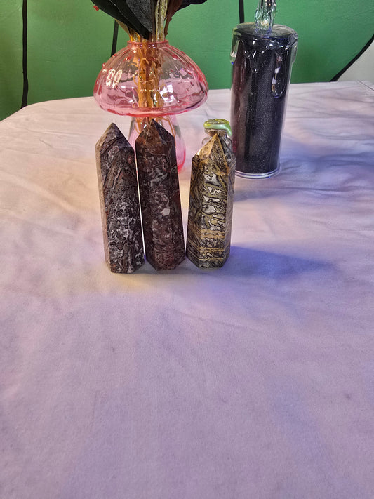 Leopard Skin Jasper Towers