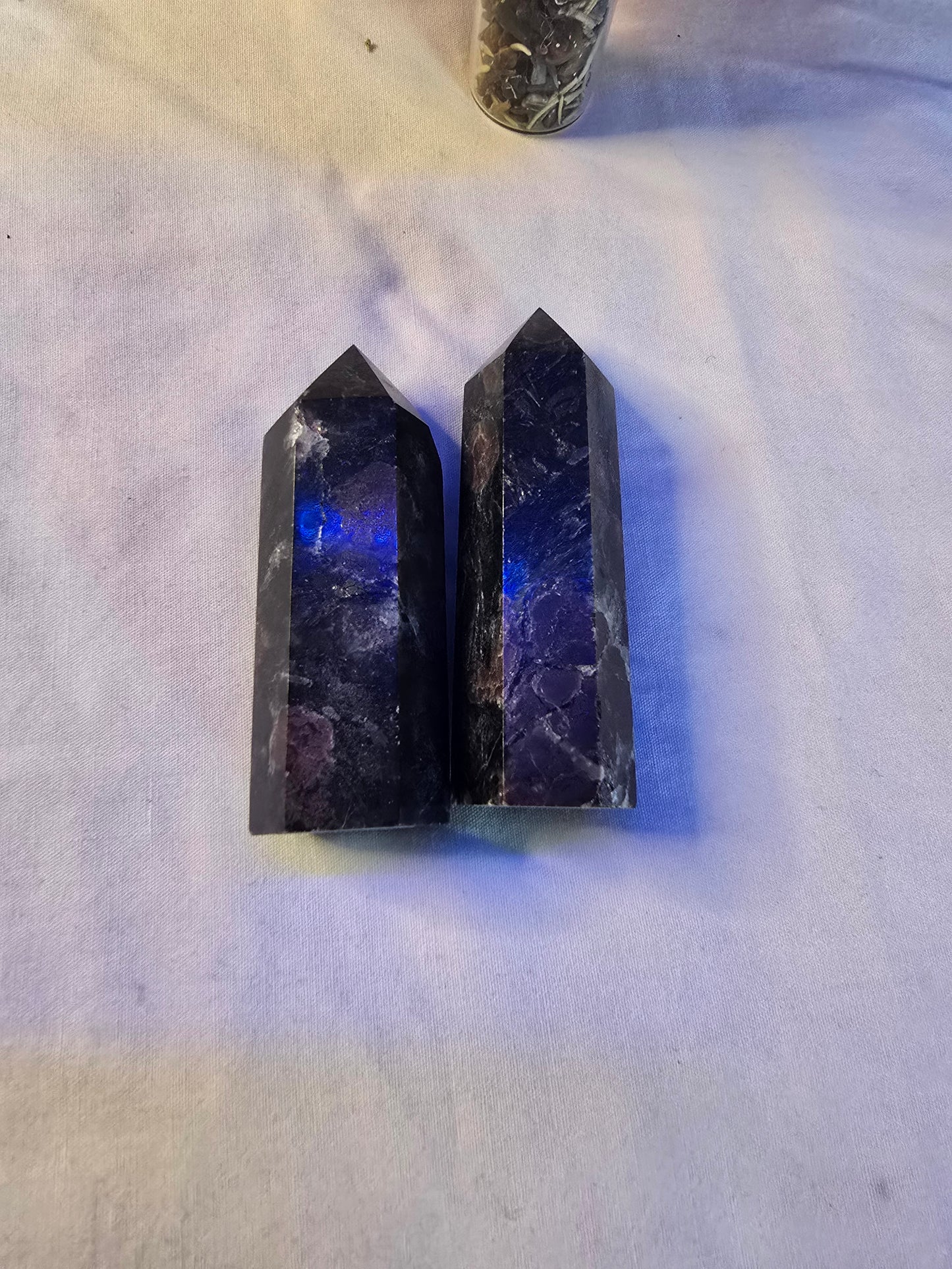 Garnet in Astrophyllite Towers