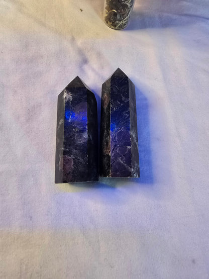 Garnet in Astrophyllite Towers