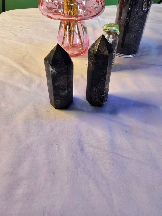 Garnet in Astrophyllite Towers
