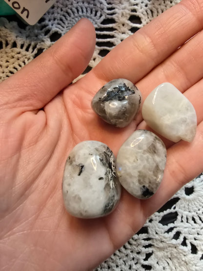 Rainbow Moonstone Tumbles