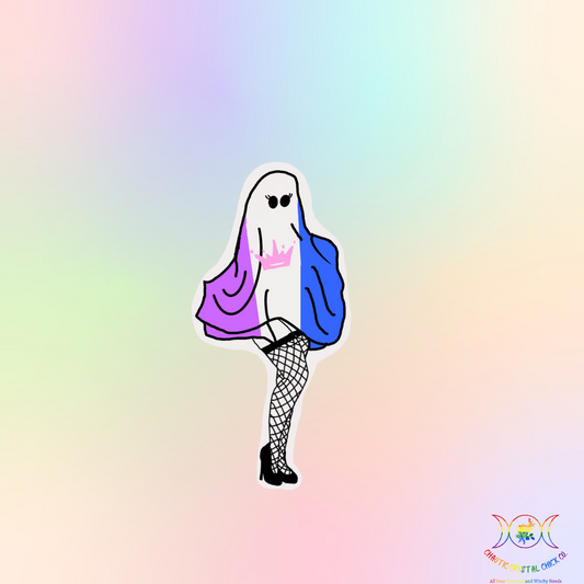 Drag Ghost Pride Sticker