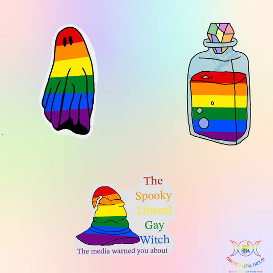 Traditional Pride Flag Stickers