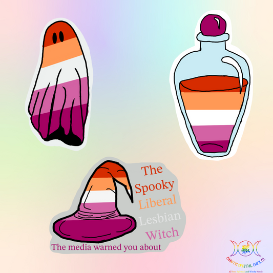 Lesbian Pride Flag Stickers