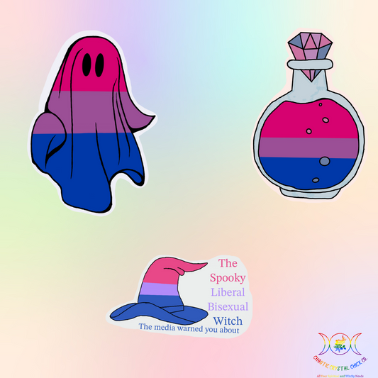 Bisexual Pride Flag Stickers