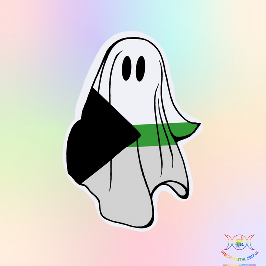 Demiromantic Ghost Pride Sticker