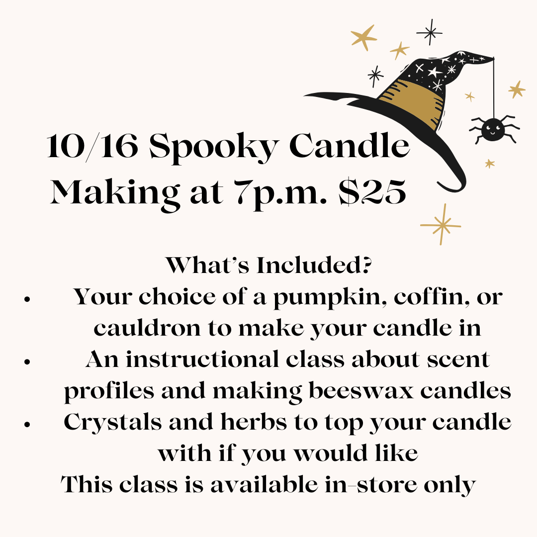 10/16 Spooky Candle Making Class