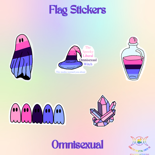 Omnisexual Pride Flag Stickers