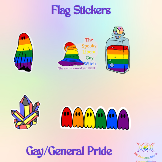 Traditional Pride Flag Stickers