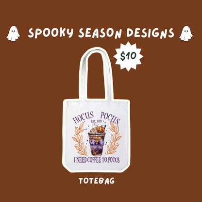 Pre-Order Halloween Totebags