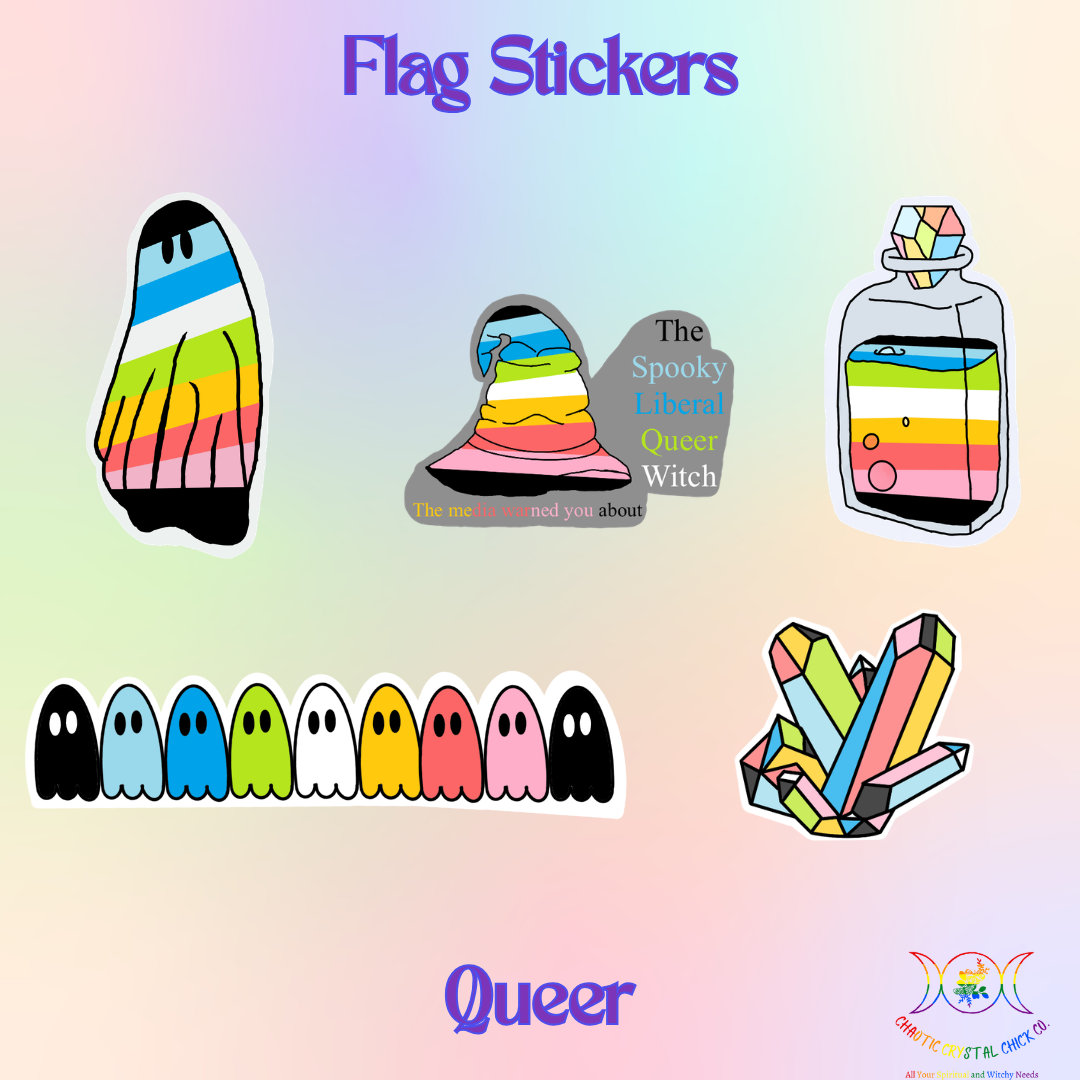 Queer Pride Flag Stickers