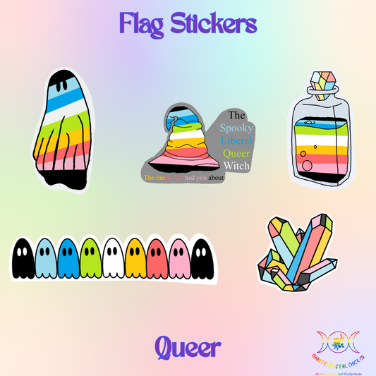 Queer Pride Flag Stickers