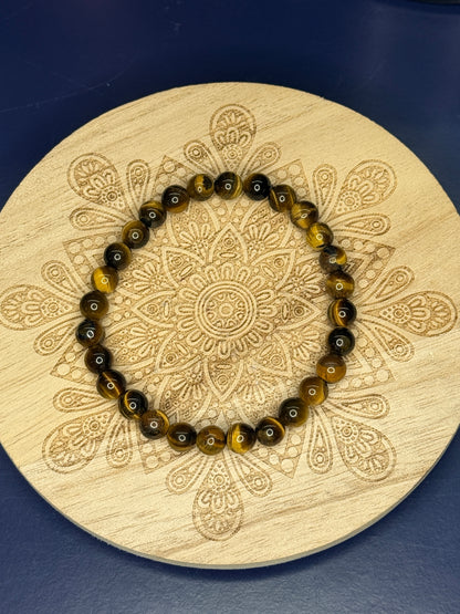 6mm Tiger's Eye Bracelet