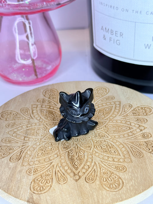 Obsidian Vaporeon-Inspired Crystal