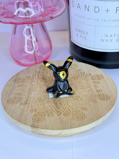 Obsidian Umbreon-Inspired Crystals