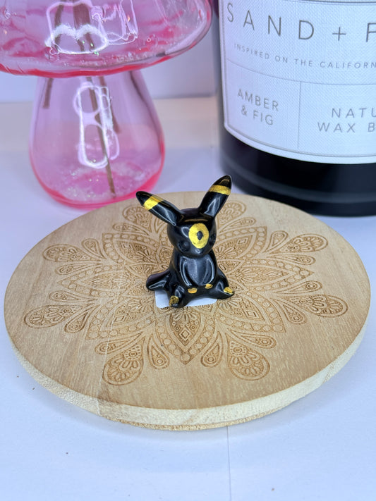 Obsidian Umbreon-Inspired Crystals