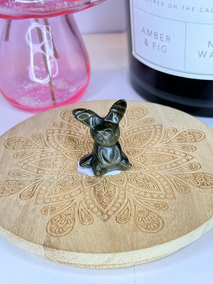Obsidian Umbreon-Inspired Crystals