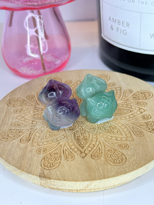 Crystal Bulbasaur-Inspired Shapes