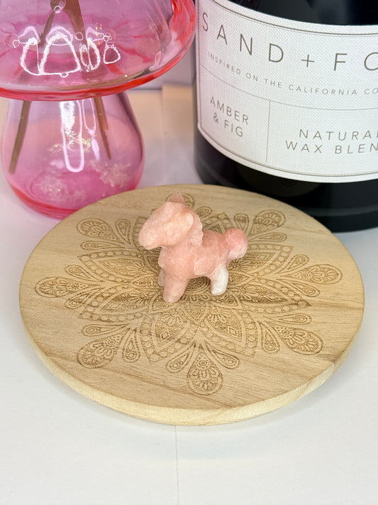 Pink Opal Standing Horse