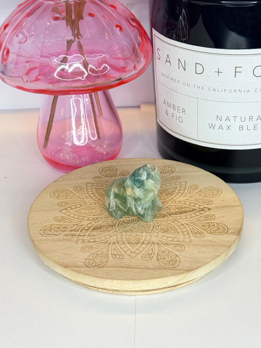 Crystal Happy Pig Carvings