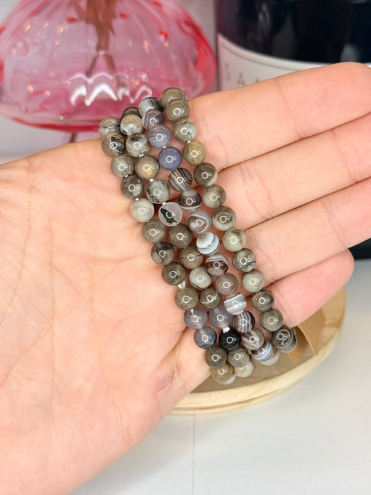 6mm Volcano Agate Bracelet