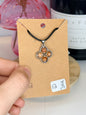 Sunstone Clover Pendant Necklace