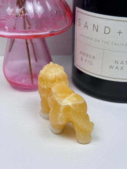 Orange Calcite Lion