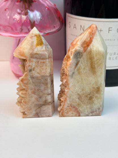 Dogtooth Aragonite Half-Raw Towers