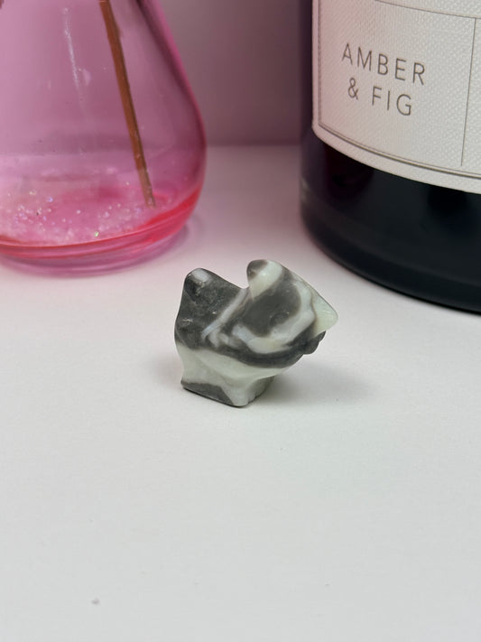 Zebra Jasper Bird Carving