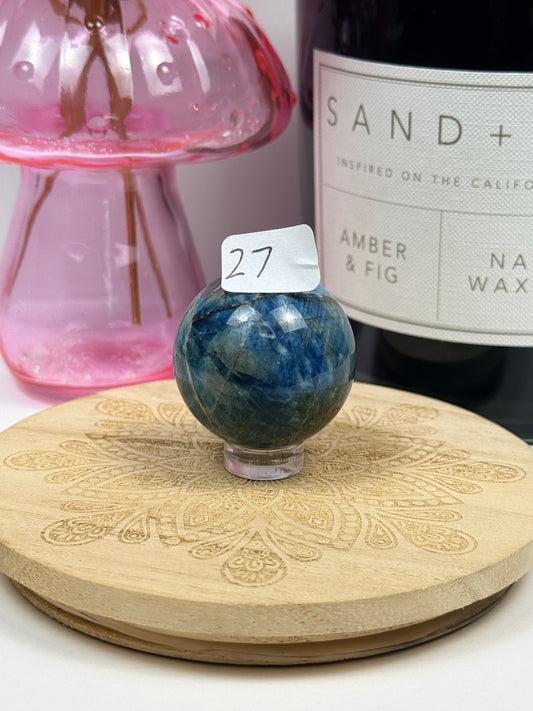 Blue Apatite Spheres
