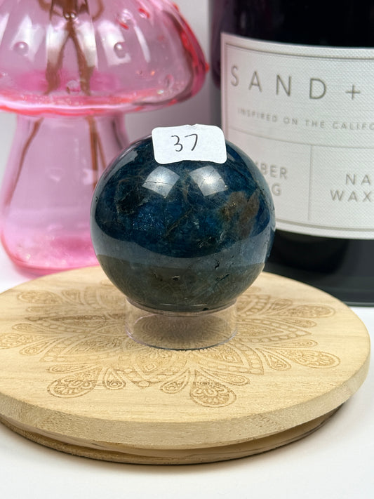 Blue Apatite Spheres