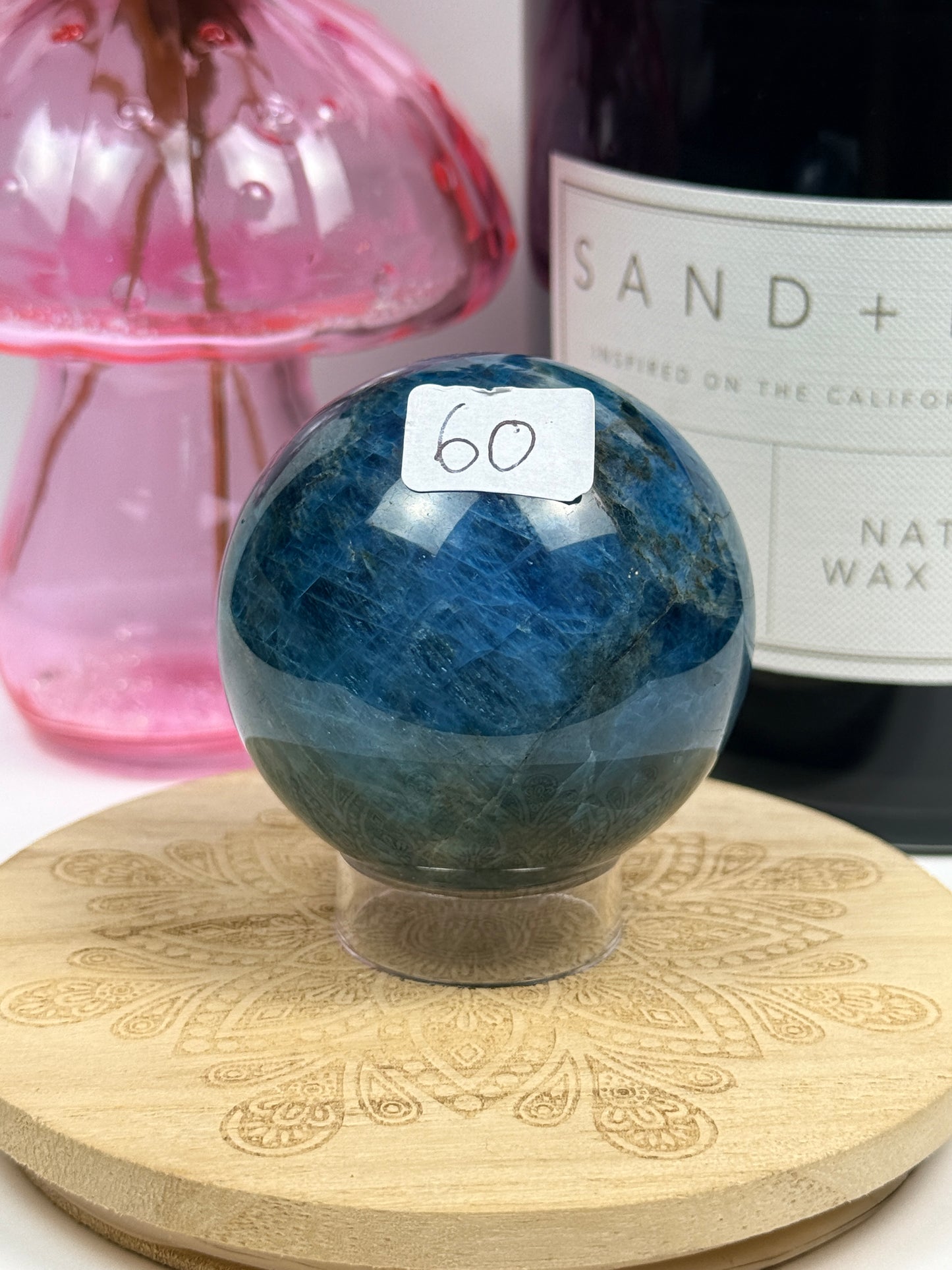 Blue Apatite Spheres