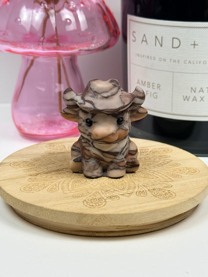Chocolate Jasper Cowboy Cow