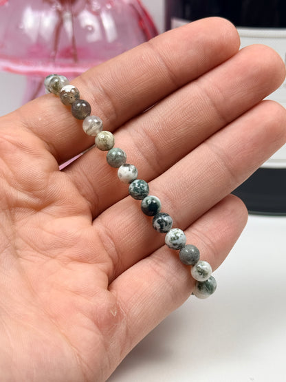 6mm Tree Agate Bracelets