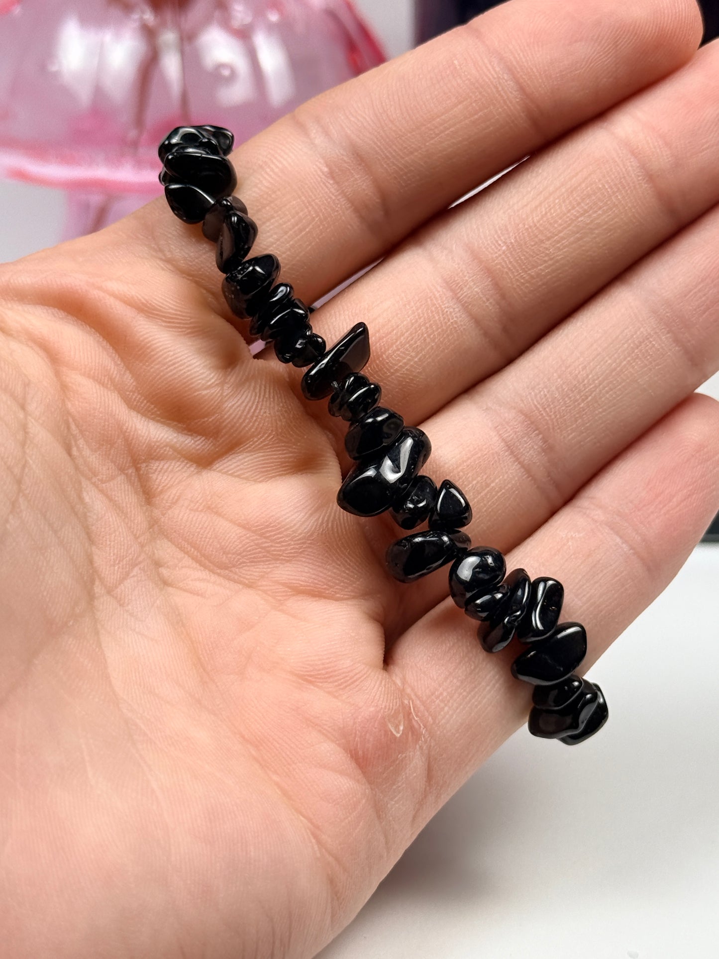 Obsidian Chip Bracelet