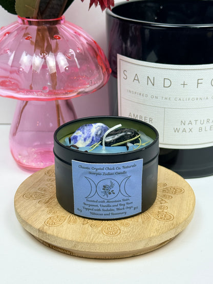 Scorpio Zodiac 4oz Candle