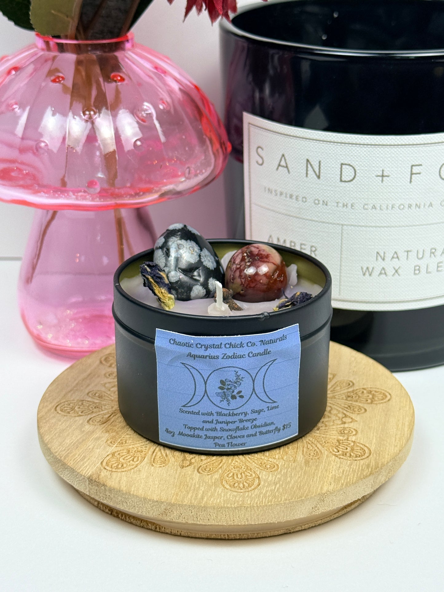 Aquarius Zodiac 4oz Candle