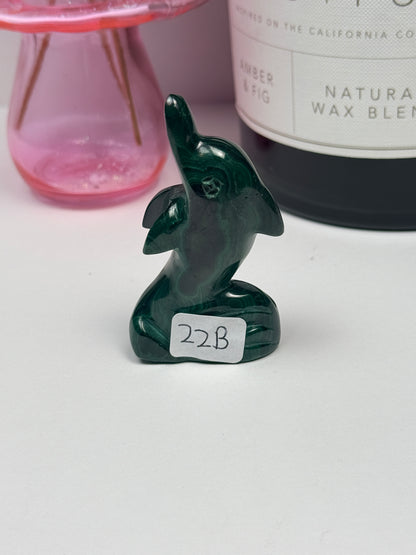 Malachite Turtle Carvings