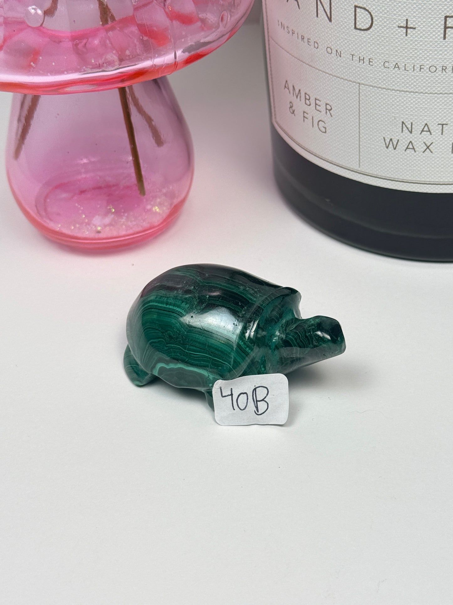 Malachite Dolphin Carvings