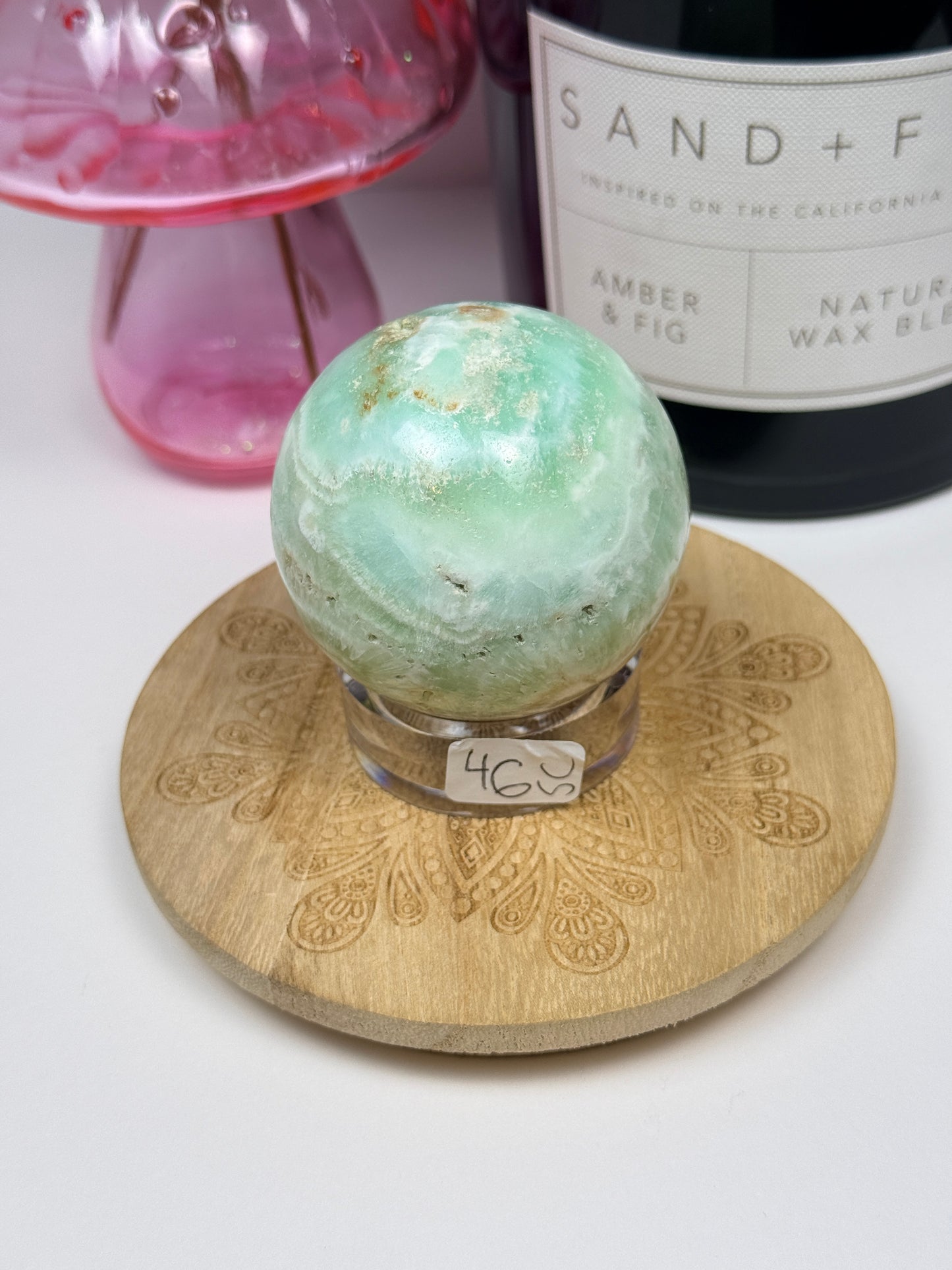 Caribbean Calcite Spheres w/ Stands