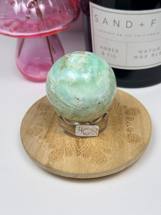 Caribbean Calcite Spheres w/ Stands