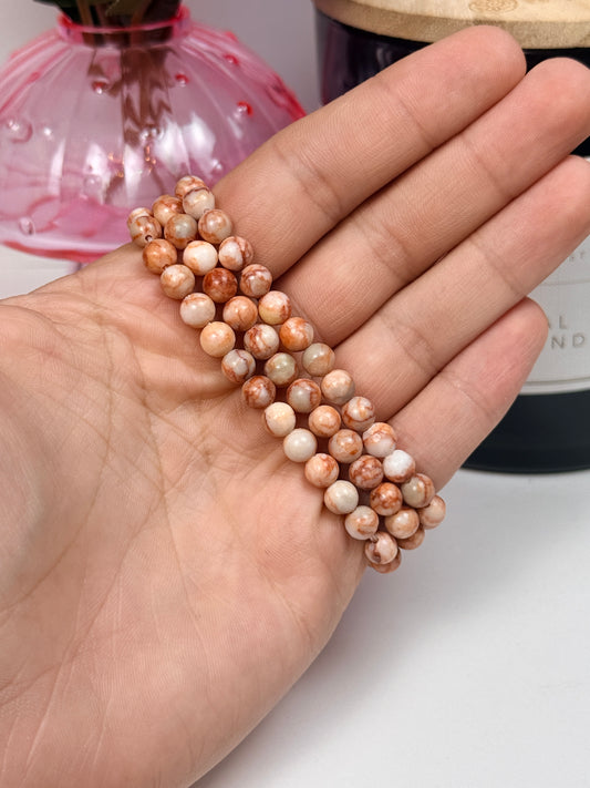 6mm Red Vein Jasper Bracelets