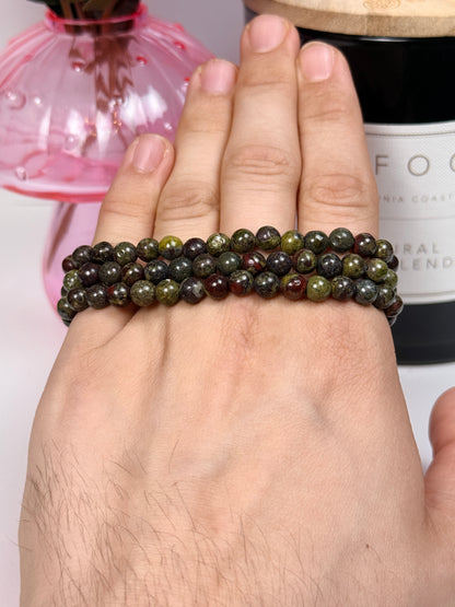 6mm Dragon's Blood Jasper Bracelets