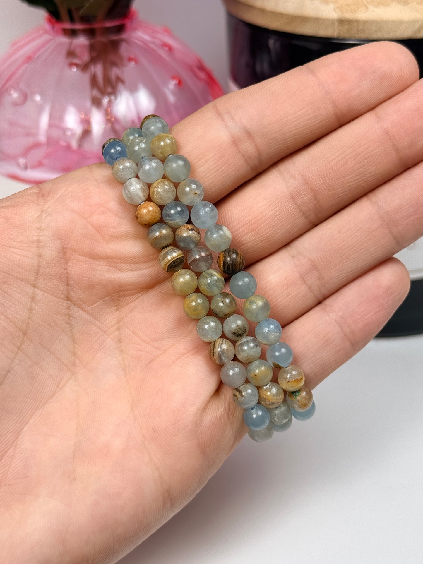 6mm Blue Onyx Bracelets