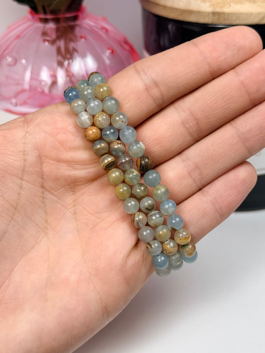 6mm Blue Onyx Bracelets